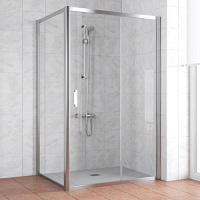 Душевой уголок профиль глянцевый хром стекло прозрачное Vegas-glass