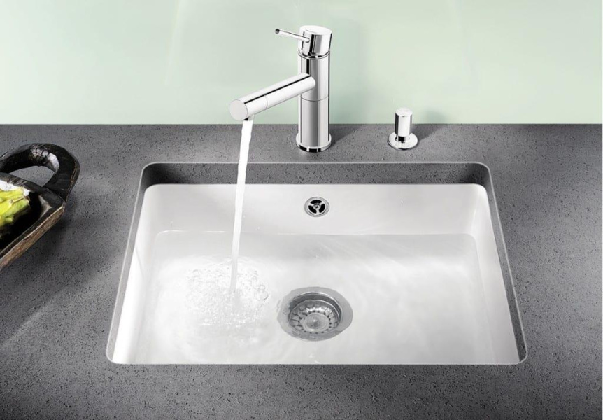 Мойка для кухни Blanco Subline 500-U 55 см керамика 514506 (детальная фотография), встраиваемые, интегрированные