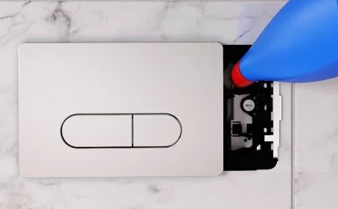 Инсталляция для унитаза Ideal Standard Prosys серая R020467 (детальная фотография), слив эконом-стандарт под две клавиши