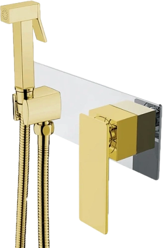 Гигиенический душ со смесителем Boheme Q хром/золото - фото 4
