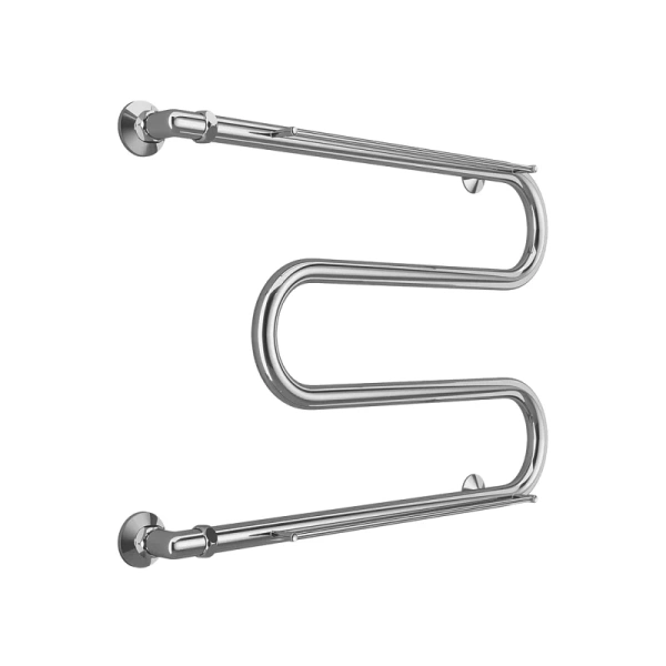 Полотенцесушитель водяной Terminus М-образный 70х50 см с полкой 4620768880353 (детальная фотография), хром