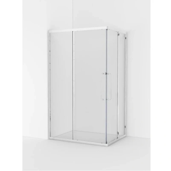 Душевой уголок Cezares Relax 120x90 см профиль хром стекло прозрачное RELAX-304-AH-2-120/90-C-CR (детальная фотография), современные, hi-tech
