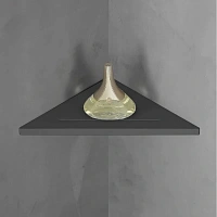 Полочка для ванной Abber Stein черная матовая