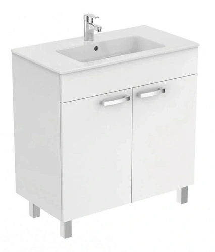 Тумба под раковину напольная Ideal Standard Tempo 80 см белый лак глянцевый - фото 2