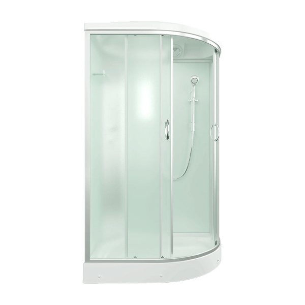 Душевая кабина Erlit Comfort ER3512P 120х80 см асимметричная (детальная фотография), угловые, недорогие, для дачи, без гидромассажа, c тропическим душем, с крышей