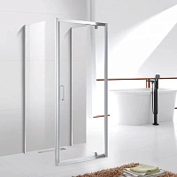 Душевой уголок Cezares Molveno 80x90 см профиль хром стекло прозрачное