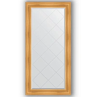 Унитаз подвесной CeramaLux Luxe Classic белый/золото