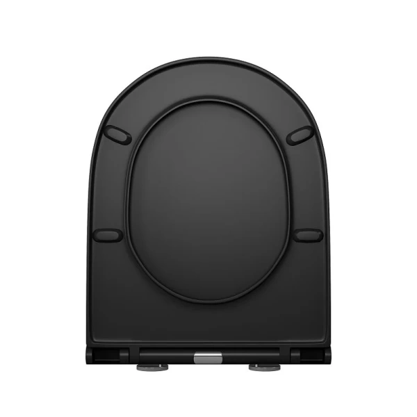 Унитаз подвесной D&K Matrix черный DT1396025 (детальная фотография), фарфор, керамика