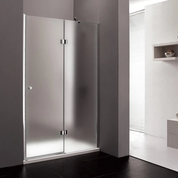 Душевая дверь в нишу Cezares Verona 100 см стекло рифленое Punto, левая VERONA-W-B-12-100-P-Cr-L (детальная фотография)