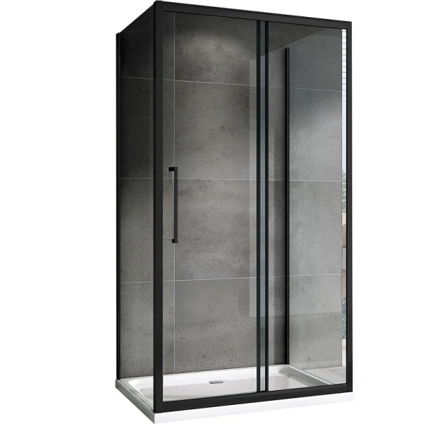 Душевой уголок Abber Schwarzer Diamant 140х90 см без поддона AG30140BH-S90B-S90B (детальная фотография)