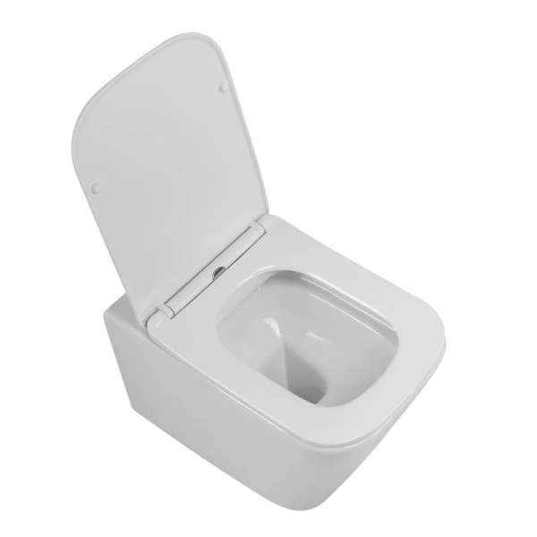 Унитаз подвесной BelBagno Due с сиденьем BB7107CHR/SC (детальная фотография), фаянс, керамика