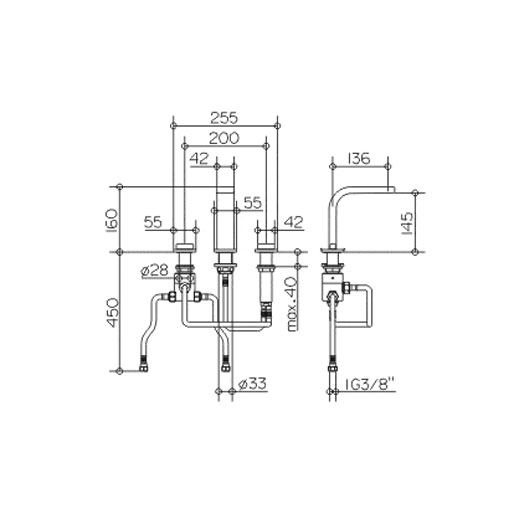 Схема (детальная фотография), для раковины