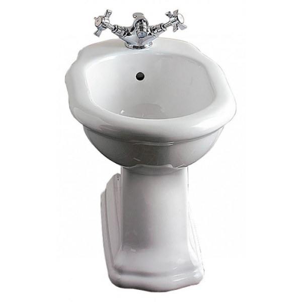 Биде напольное, смеситель на 1 отверстие, цвет чёрный, Devon&Devon New Etoile 2IBBID(1)FBNET (детальная фотография)