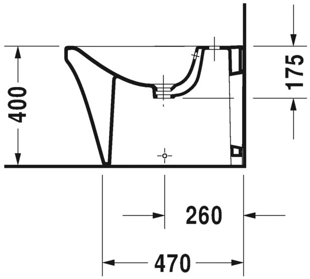 Биде напольное Duravit P3 Comforts белое 2269100000 (детальная фотография), белые