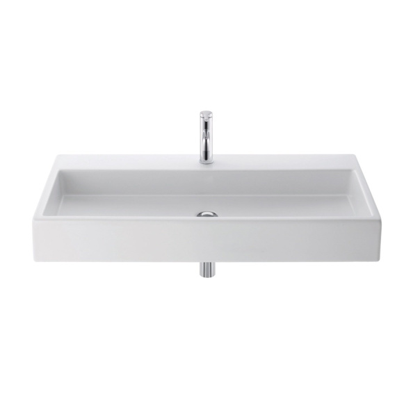 Раковина, цвет белый, Simas Frozen U 90 BI (детальная фотография), подвесные, накладные (на столешницу)