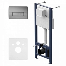 Инсталляция для унитаза Am.Pm Pro с клавишей никель матовый