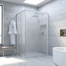 Душевой уголок стекло сатин Vegas-glass ZA-F 120х90 10