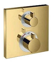 Смеситель для душа Hansgrohe Ecostat Square полированное золото