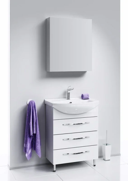 Тумба под раковину напольная Aqwella Аллегро 65 см белая Agr.01.06/3 (детальная фотография), по запросу