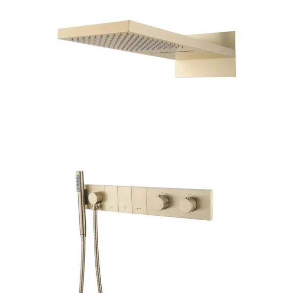 Душевой комплект Boheme Zodiac с внутренней частью matt gold 133-MG (детальная фотография)