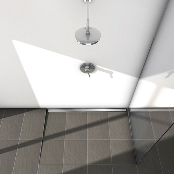 Панель Tece TECEdrainlinе steel II 150 см сатин 601583 (детальная фотография), для монтажа в пол