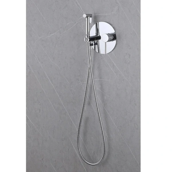 Гигиенический душ со смесителем Abber Emotion AF8826 однорычажный (детальная фотография), современные, hi-tech