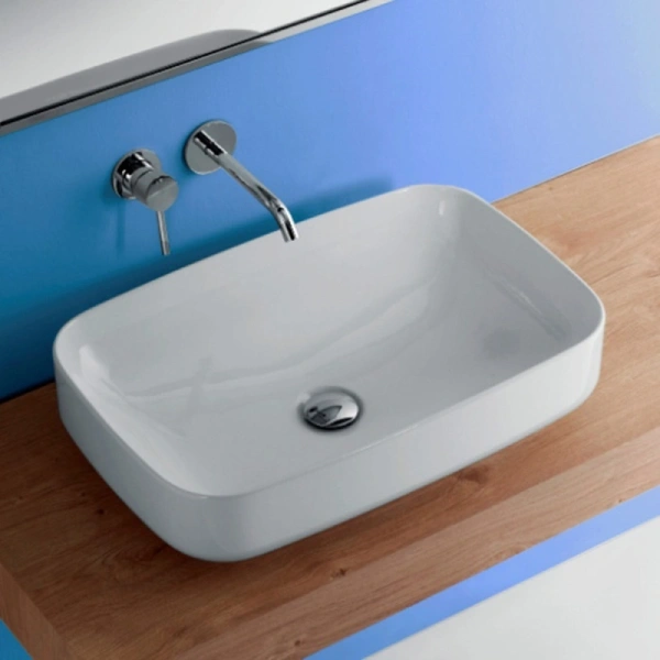 Раковина Kerasan Tribeca 60 см белый матовый 514130*0 Bianco matt (детальная фотография), современные, hi-tech