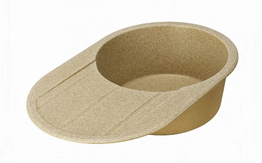 Мойка для кухни Акватон Амира 78 см песочная 1A712932AI220 (детальная фотография), округлой формы