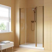 Душевая дверь профиль бронза стекло прозрачное Vegas-glass