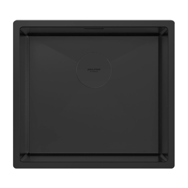 Мойка для кухни Paulmark Next 48 см матовый черный PM214844-MBN (детальная фотография)