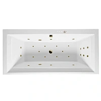 Ванна гидромассажная Excellent Crown Grand Ultra 190 x 90 см, белый/бронза, WAEX.CRG19.ULTRA.BR