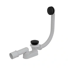 Слив-перелив Alcaplast черный матовый