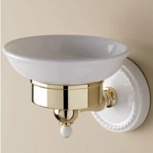 Мыльница для ванной, цвет светлое золото, Devon&Devon Dorothy DOR401OT (детальная фотография), по запросу