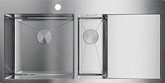 Мойка для кухни Omoikiri Akisame 100-2-IN-L 100 см нержавеющая сталь чаша слева