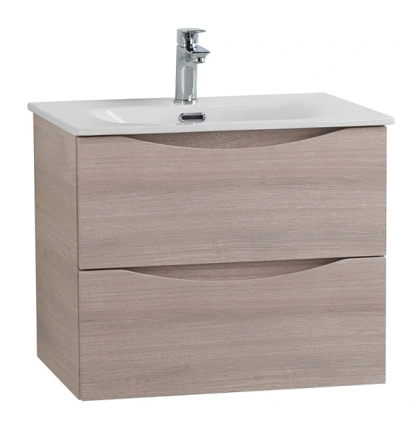 Тумба под раковину подвесная BelBagno Marino-Cer-Mini 50 см Rovere Bianco MARINO-CER-MINI-500-2C-SO-RG-P (детальная фотография), современная, hi-tech