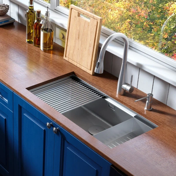 Мойка для кухни Lemark Tabaga 82 см сталь 9937133 (детальная фотография), без крыла