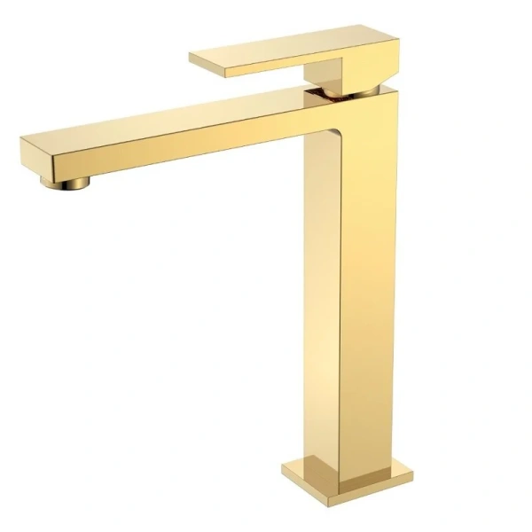 Смеситель для раковины Boheme Qubic золото 472-G (детальная фотография)