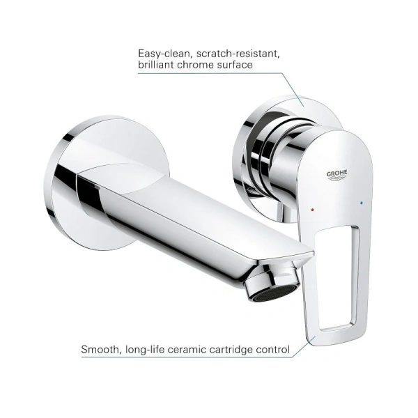 Смеситель для раковины Grohe BauLoop однорычажный 20289001 (детальная фотография) index_1