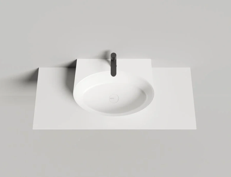 Раковина Salini Alda Wall 02 60 см белый матовый 140322M (детальная фотография), 60 см