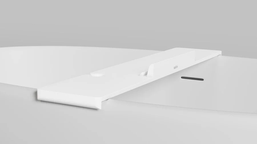 Полка для ванны Salini Gabbiano белая матовая 1906201M (детальная фотография) index_1