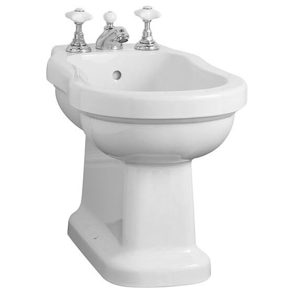 Биде напольное Devon & Devon Blues смеситель на 3 отверстия IBBID3FBLUES (детальная фотография)