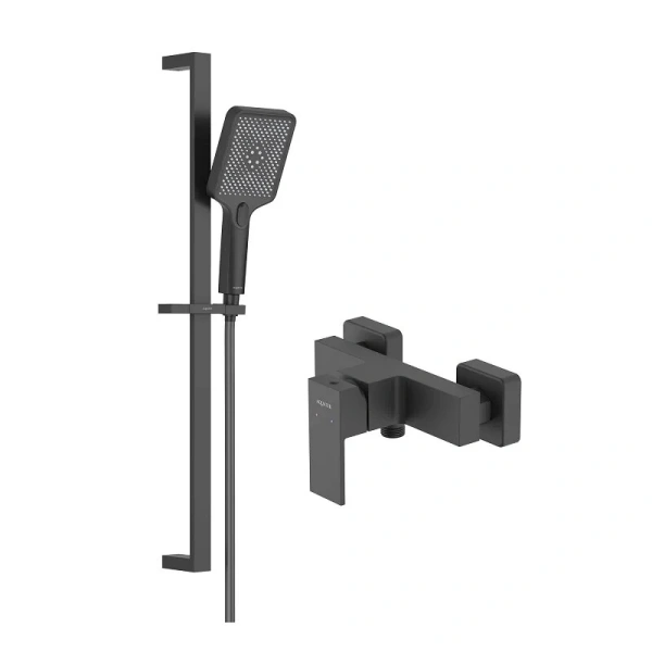 Душевой комплект Акватек Либра черный матовый AQ1632MB (детальная фотография)