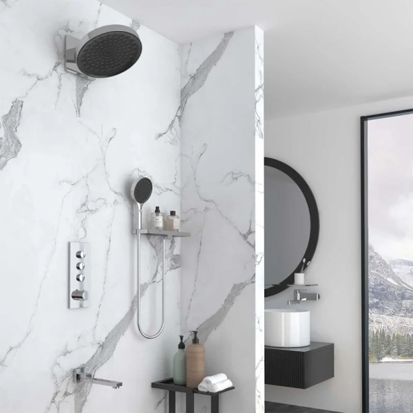 Душевой комплект Vincea хром VSFW-433TI3RCH (детальная фотография), душевые комплекты, наборы