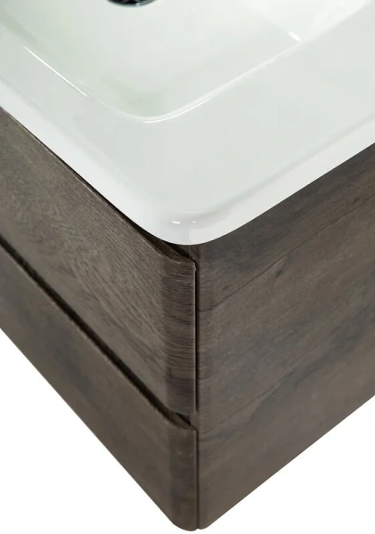 Тумба под раковину подвесная BelBagno Albano-Cer 80 см rovere nature grigio ALBANO-CER-800-2C-SO-RNG (детальная фотография), темно-коричневая