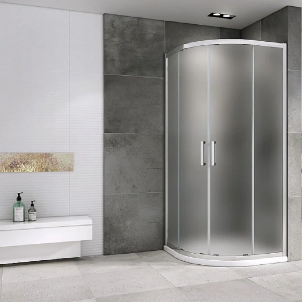 Душевой уголок Abber Schwarzer Diamant 90x90 см стекло матовое AG01090M (детальная фотография), 90х90