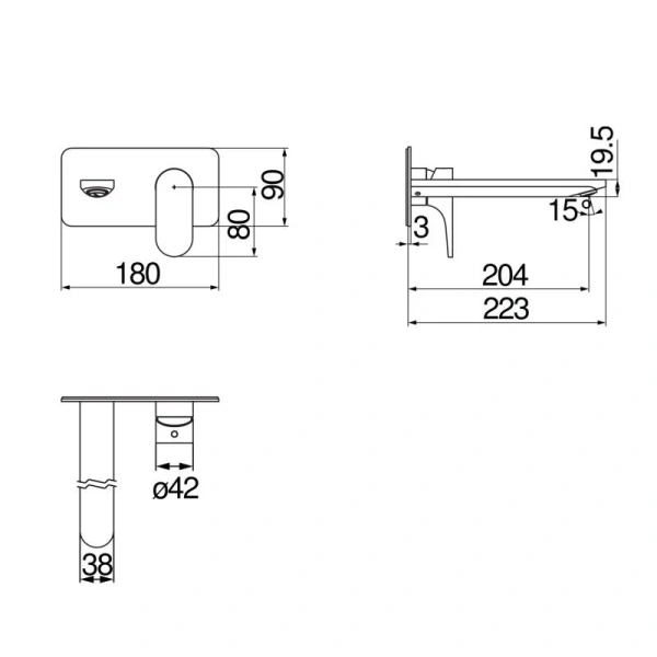 Смеситель для раковины Nobili Yoyo YO126198/1CR однорычажный (детальная фотография), для раковины
