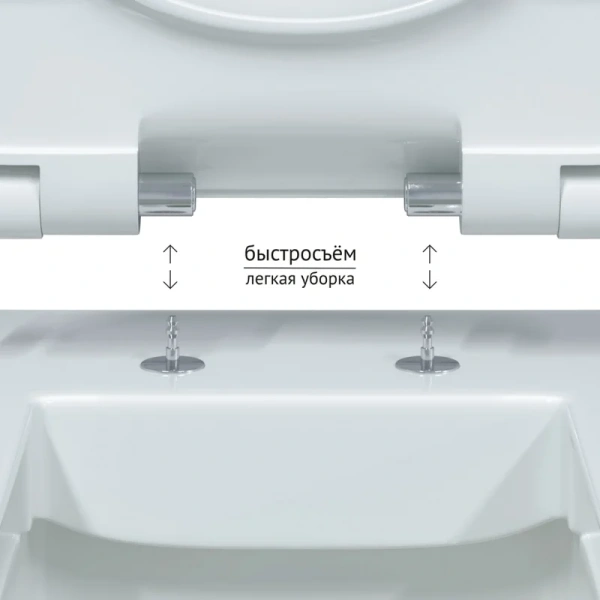 Унитаз подвесной BERGES Strati сиденье дюропласт 082132 (детальная фотография), современные, hi-tech