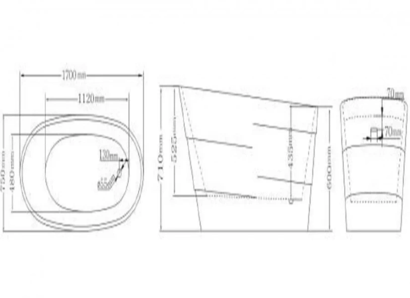 Ванна акриловая, цвет Treasure Silver, Lagard Auguste lgd-agst-ts (детальная фотография), акриловые