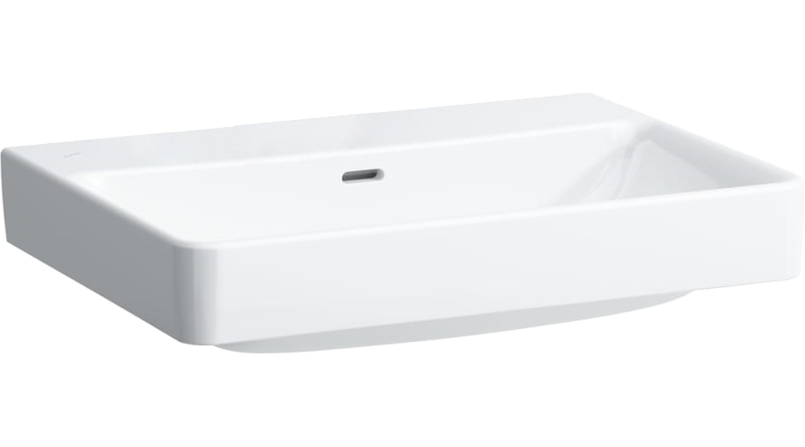 Раковина Laufen Pro S 65 см без отверстия для смесителя, с отверстием перелива 8.1096.4.000.109.1 (детальная фотография), современные, hi-tech