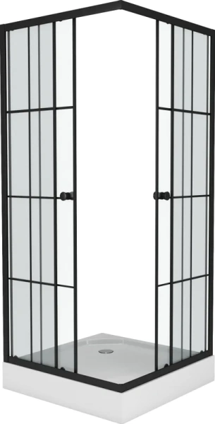 Душевой уголок Niagara Nova 80х80 см стекло прозрачное _01801412 (детальная фотография), квадратные